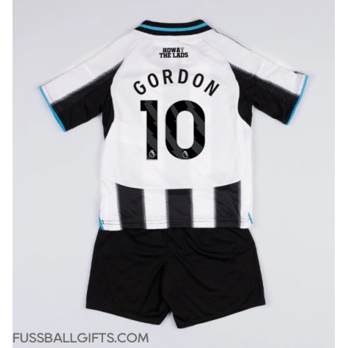 Newcastle United Anthony Gordon #10 Fußballbekleidung Heimtrikot Kinder 2025-26 Kurzarm (+ kurze hosen)